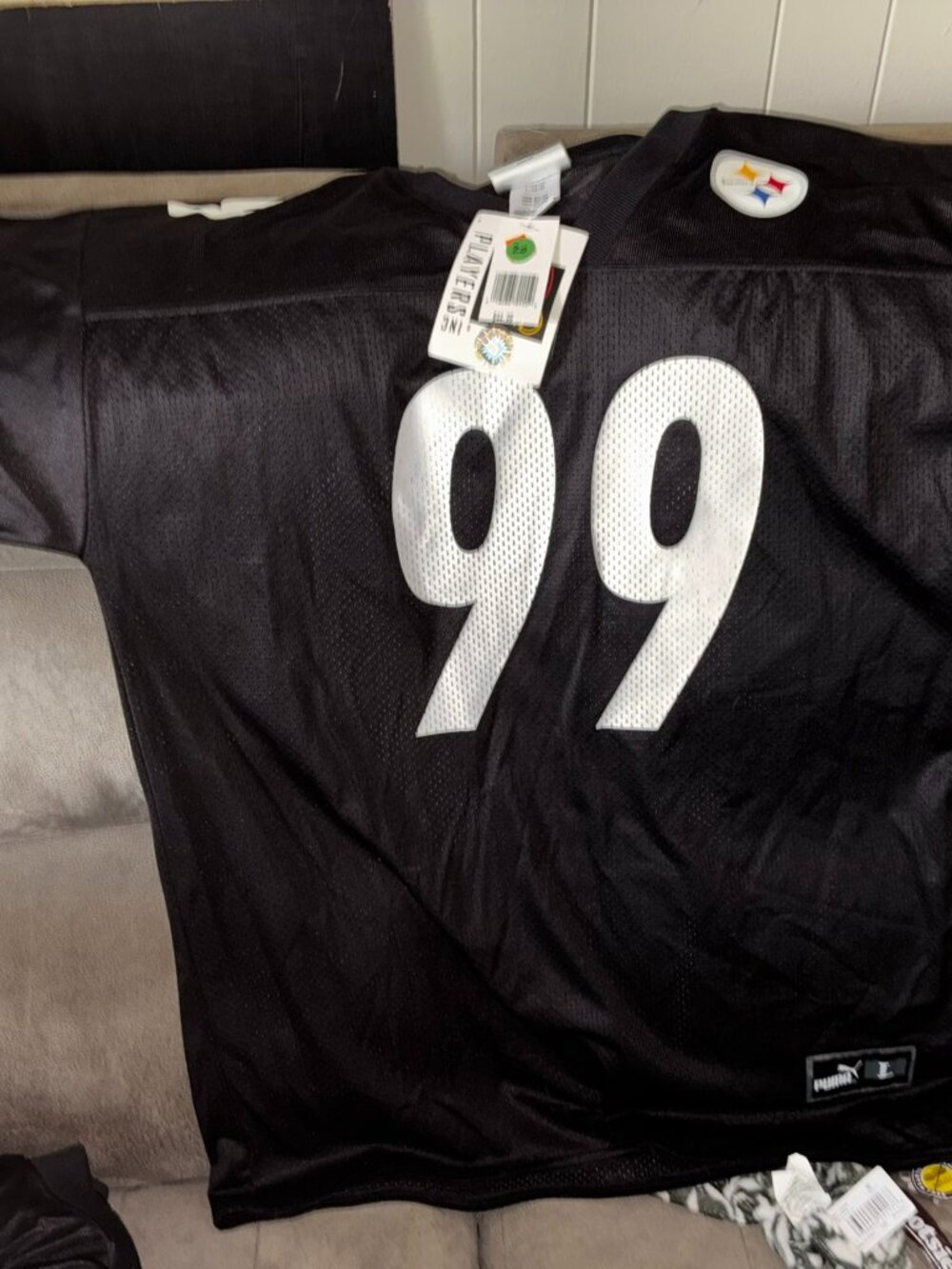 Pittsburgh Steelers Football Jersey shirt #99 Levon Kirkland Authentic PUMA L